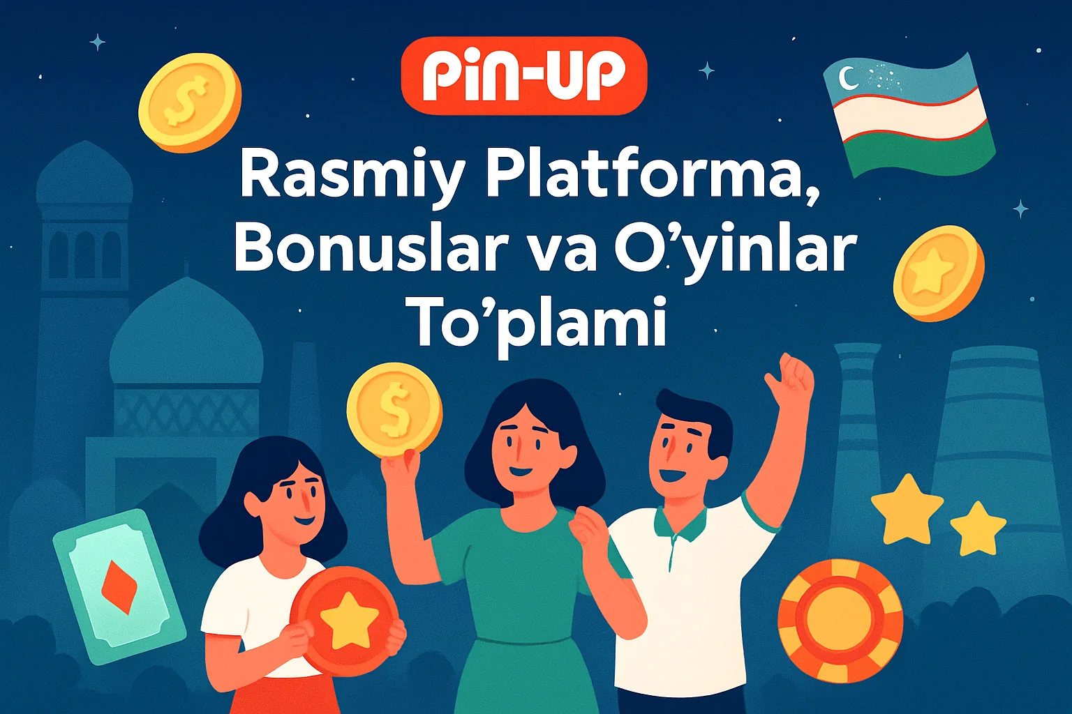 Pin up O'zbekiston: Rasmiy Platforma, Bonuslar va O'yinlar To'plami